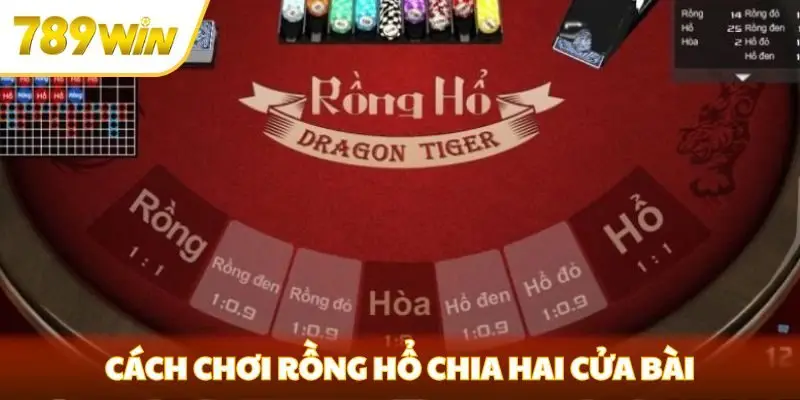 Cách chơi Rồng Hổ chia hai cửa bài
